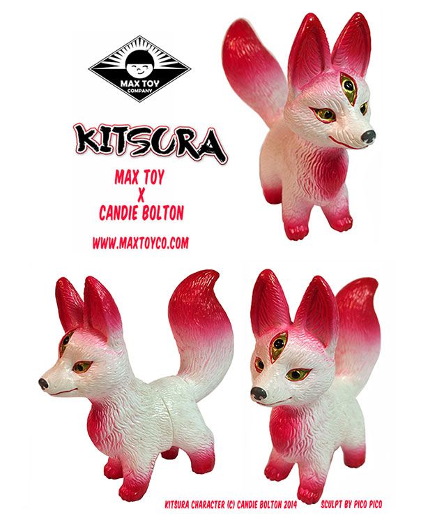 Max Toy Co. x Candie Bolton "Kitsura" sofubi cute fox pre order